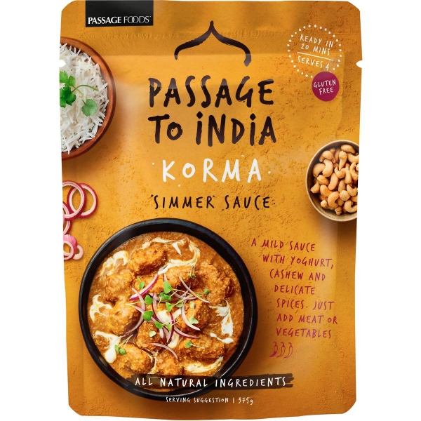Passage to India Korma Simmer Sauce 375g