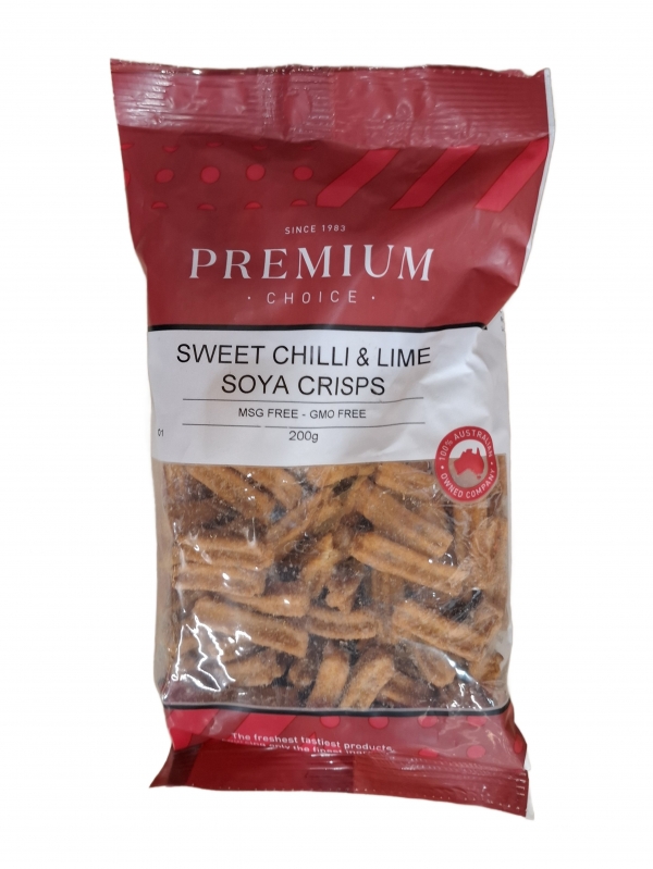 Premium Choice Sweet Chilli Lime Soya Crisps 200g