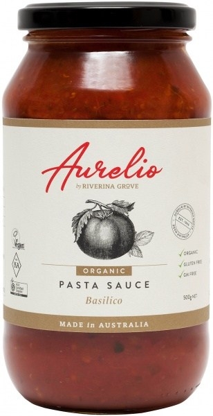 Aurelio Organic Basillico Pasta Sauce 500g