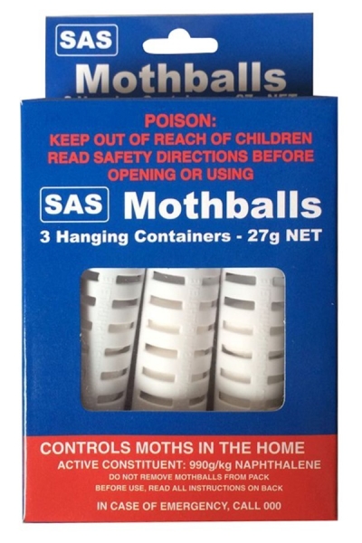 SAS Moth Balls 3 Pack 27g
