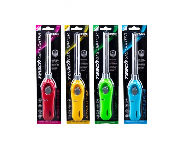 Home Master Reach Gas Lighter Asst Colours Each