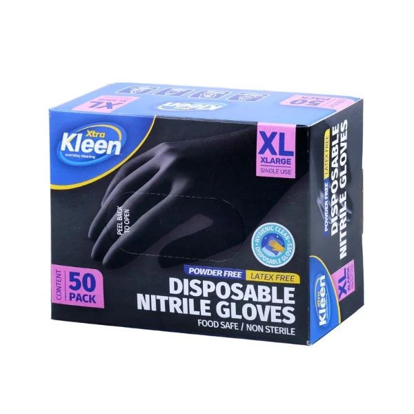 Xtra Kleen Powder Free Nitrile Gloves XL 50 Pack
