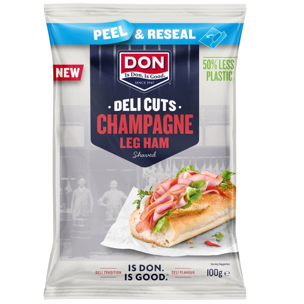 Don Deli Cuts Champagne Ham Shaved 100g