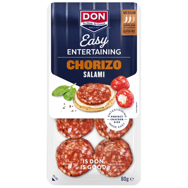 Don Easy Entertaining Chorizo Salami 80g