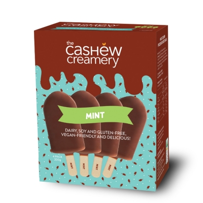 Cashew Creamery Vegan Mint Bars 4 Pack 200g