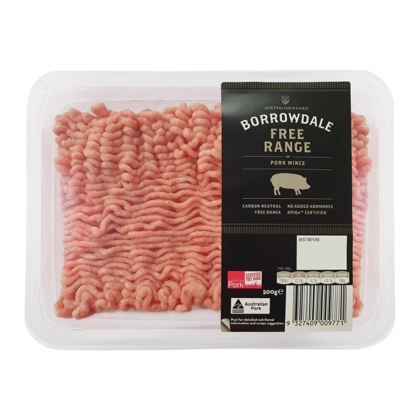 Borrowdale Free Range Pork Mince 500g