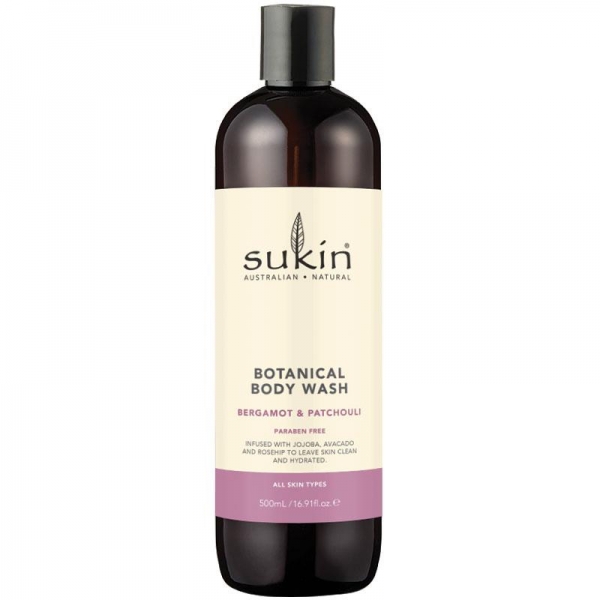 Sukin Body Wash Bergamot & Patchouli 500ml