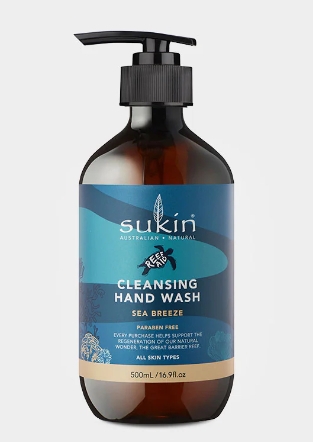 Sukin Liquid Hand Wash Pump X Reef Aid 500ml