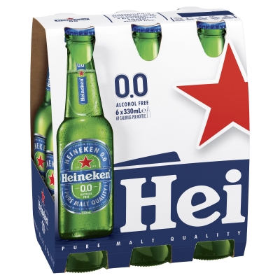 Heineken 0% Alcohol Bottle 6 x 330ml