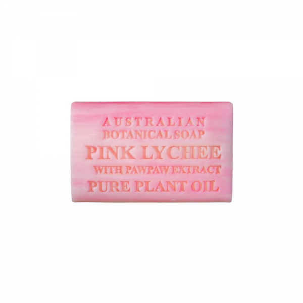 Australian Botanical Soap Pink Lychee & Paw Paw 200g