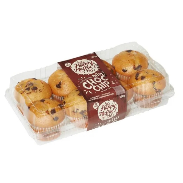 Happy Muffin Mini Choc Chip 8 Pack 320g