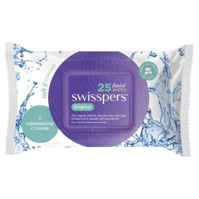 Swisspers Facial Wipes Original 25 Pack