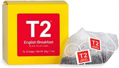 T2 Tea Bags English Breakfast 25 Pack 50g