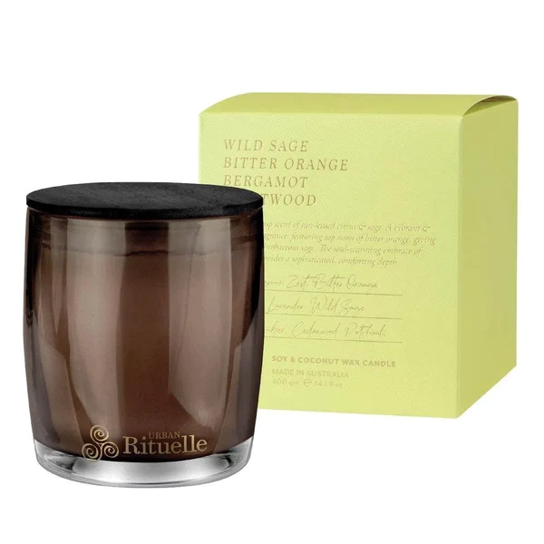 Apotheca Candle Wild Sage, Bitter Orange, Bergamot 400g