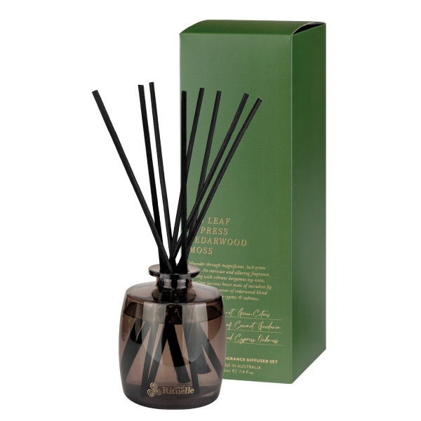 Apotheca Diffuser Set Fig Leaf, Cyrpress, Cedarwood 220ml