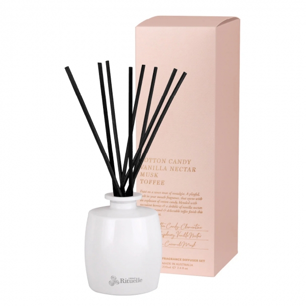 Apotheca Diffuser Set Cotton Candy, Vanilla, Musk 220ml