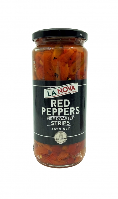 La Nova Roasted Red Pepper Strips 465g