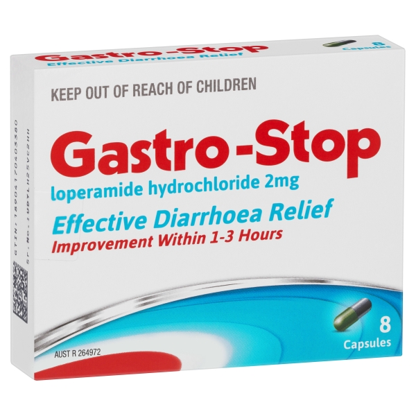 Gastrostop Loprmide Capsules 8 Pack
