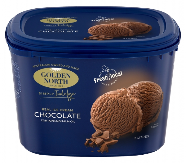 Golden North Ice Cream Simply Indulge Chocolate 2lt