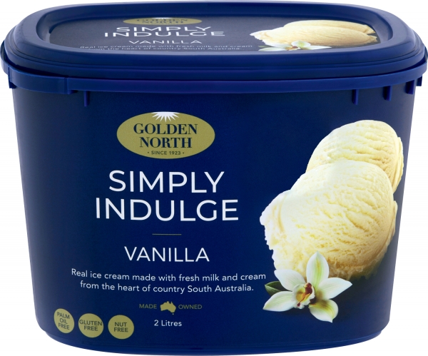 Golden North Ice Cream Vanilla 2lt
