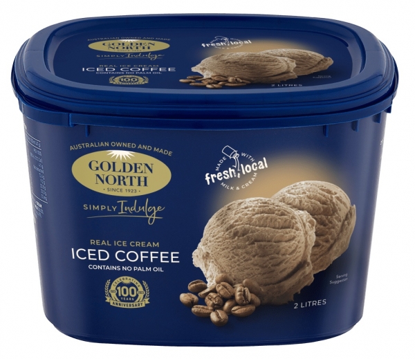 Golden North Ice Cream Simply Indulge Iced Coffee 2lt