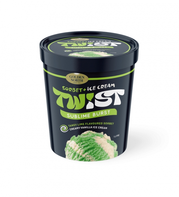 Golden North Twist Sorbet & Ice Cream Sublime Burst 1lt