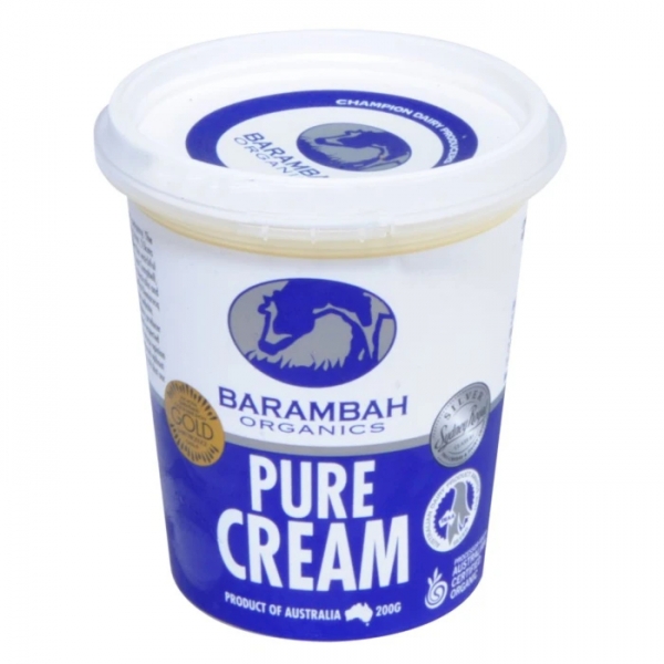 Barambah Organics Pure Cream 200ml