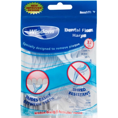 Wisdom Dental Floss Harps 32 Pack