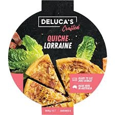Deluca's Crafted Quiche Lorraine 800g