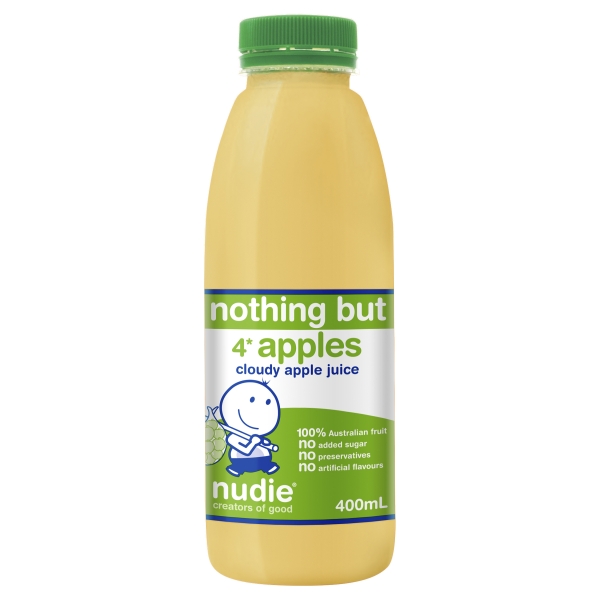 Nudie Nothing But Apples Cloudy Apple Juice 400ml