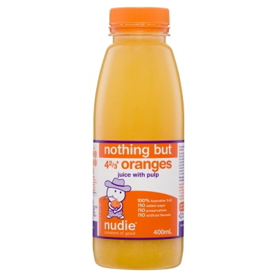 Nudie Nothing But Oranges With Pulp 400ml