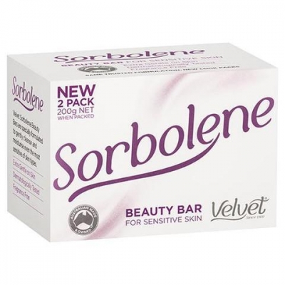 Velvet Soap Sorbolene Beauty Bar 2 x 100g