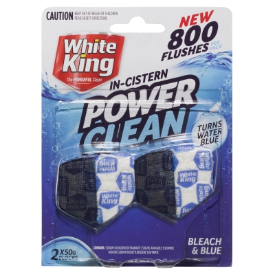 White King In Cistern Power Clean Blocks 2 x 50g