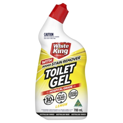 White King Toilet Gel Stain Remover Lemon 700ml