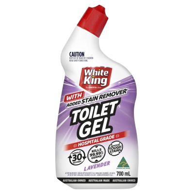 White King Toilet Gel Stain Remover Lavender 700ml