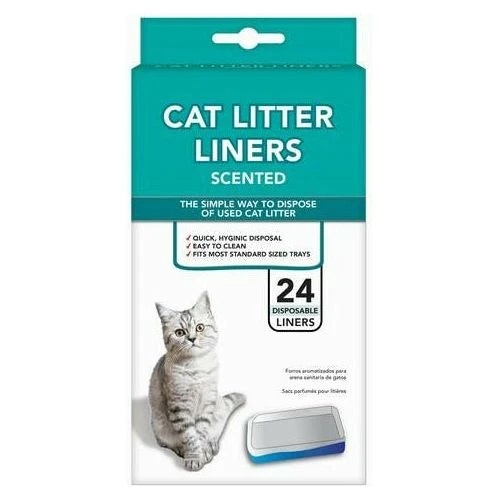 Dollar & Sense Cat Litter Liners Scented 24 Pack