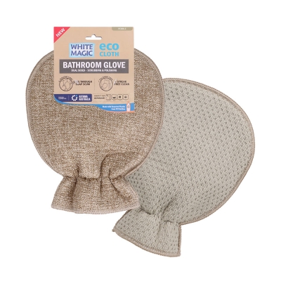 White Magic Eco Cloth Bathroom Cleaning Glove Pebble