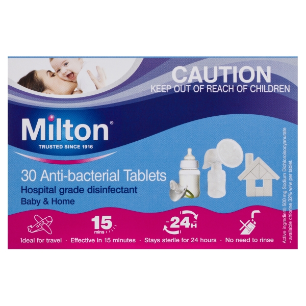 Milton Anti Bacterial Tablets 30 Pack