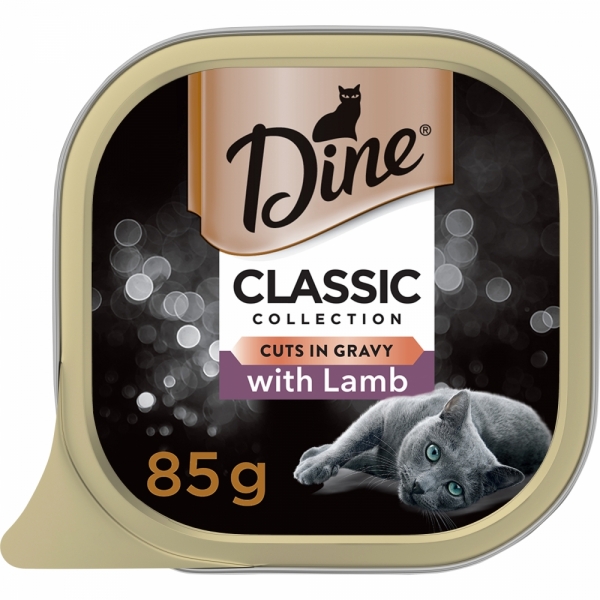 Dine Cat Food Cuts in Gravy Lamb 85g