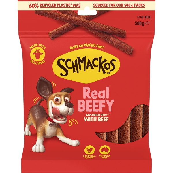 Schmackos Stix With Beef 500g