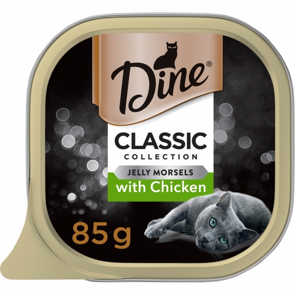 Dine Cat Food Morsels in Jelly Chicken 85g