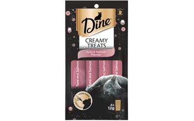 Dine Creamy Treats Tuna & Salmon 4 x 12g