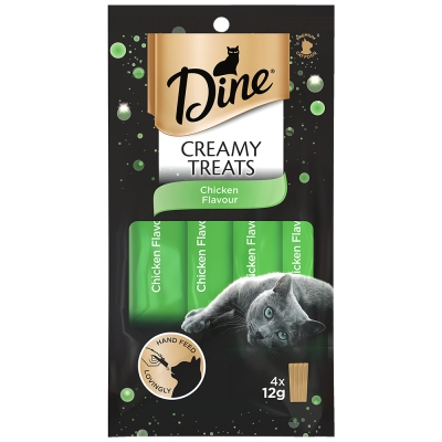 Dine Creamy Treats Chicken Flavour 4 x 12g