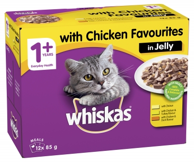 Whiskas Chicken Favourites In Jelly 12 x 85g