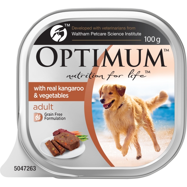 Optimum Adult Dog Food Kangaroo & Vegetables 100g