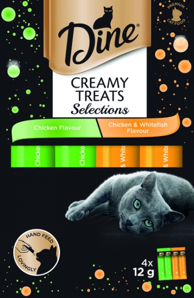 Dine Creamy Treats Chicken Selections 4 x 12g