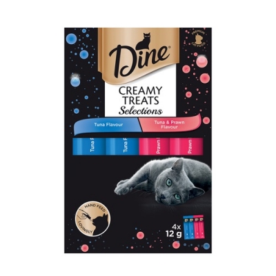 Dine Creamy Treats Tuna Selections 4 x 12g