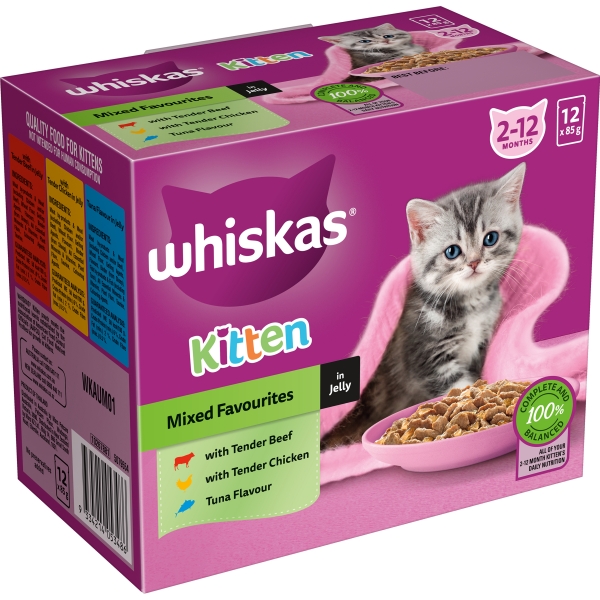 Whiskas Mixed Favourites in Jelly Kitten 12 x 85g