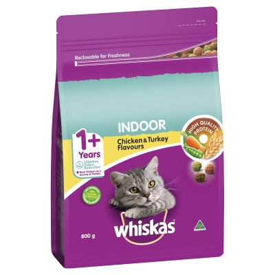 Whiskas Dry Cat Food Chicken & Turkey 800g
