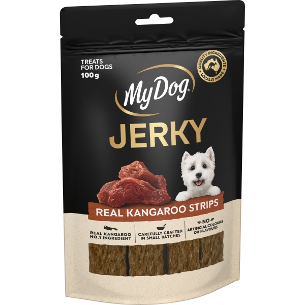 My Dog Jerky Real Kangaroo Strips 100g